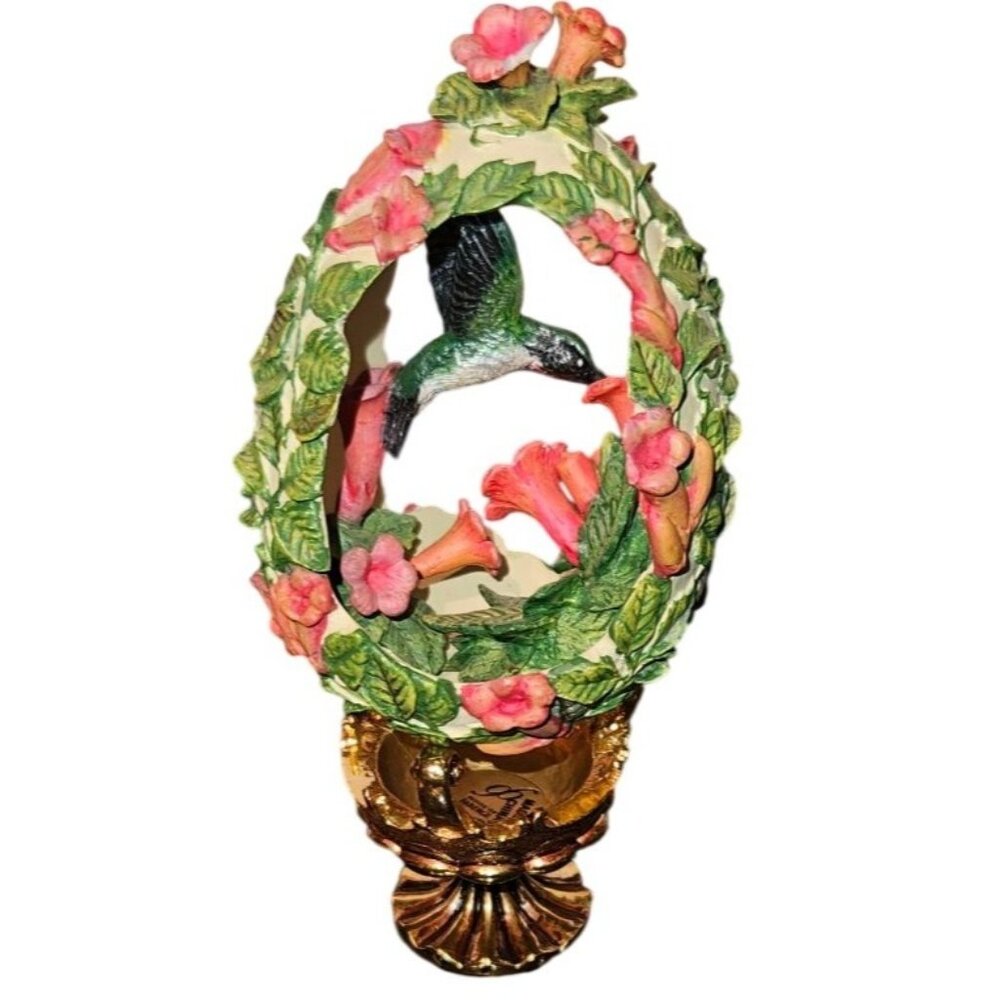 Faberge Egg Hummingbird Jewels In The‎ Garden Franklin Mint Numbered Rare
